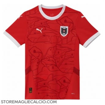 Austria Maglia Gara Casa Repliche Europei 2024 Donna
